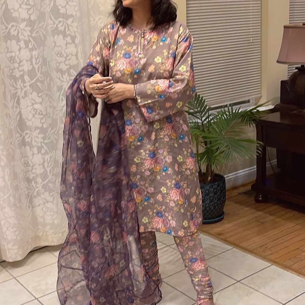 Floral Print Women's Kurta Set
